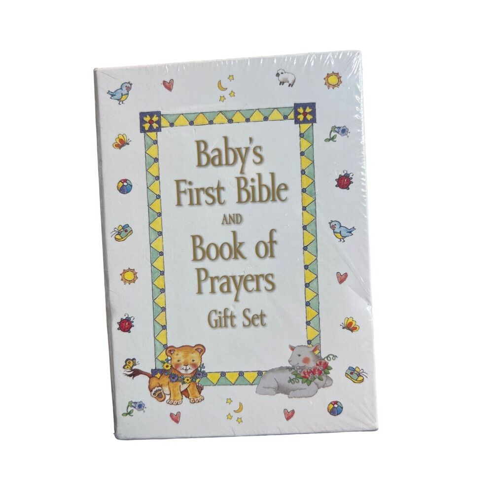 New Baby’s First Bible and Book of Prayers Gift Set New Sealed In Plastic Zonder